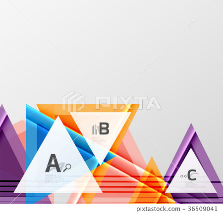 Color triangles background design - Stock Illustration [36509041] - PIXTA