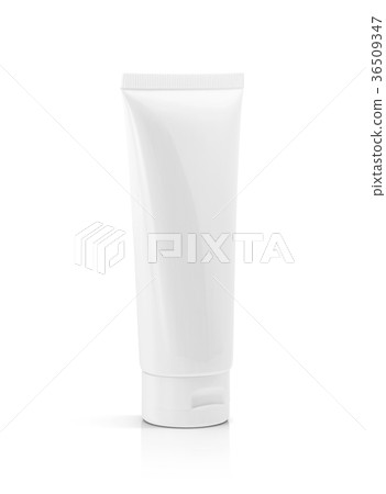 blank packaging cosmetic plastic tube on white blank packaging cosmetic plastic tube on white 36509347