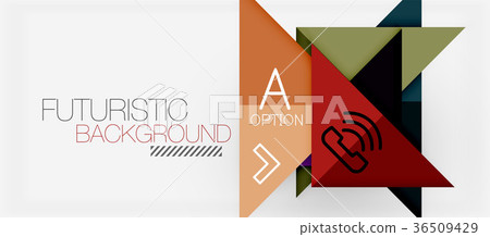 Minimalistic triangle modern banner design Minimalistic triangle modern banner design 36509429