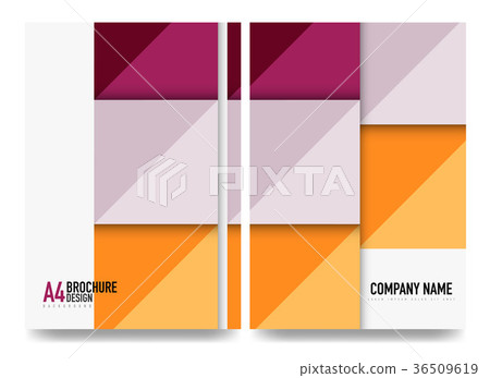 Square business a4 brochure cover design, flyer 36509619