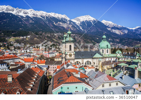 View of the city of Innsbruck from the roof. View of the city of Innsbruck from the roof. 36510047