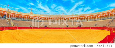 Panorama view of Square of bulls Royal . Panorama view of Square of bulls Royal . 36512544
