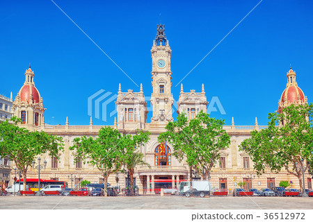 Modernism Plaza of the City Hall of Valencia. Modernism Plaza of the City Hall of Valencia. 36512972
