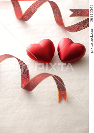 Heart and ribbon 36513545
