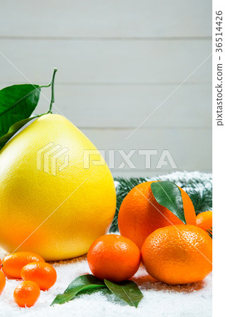 Fresh mandarins, oranges, pomelo, kumquat, Fresh mandarins, oranges, pomelo, kumquat, 36514426