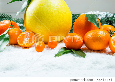 Fresh mandarins, oranges, pomelo, kumquat, Fresh mandarins, oranges, pomelo, kumquat, 36514431