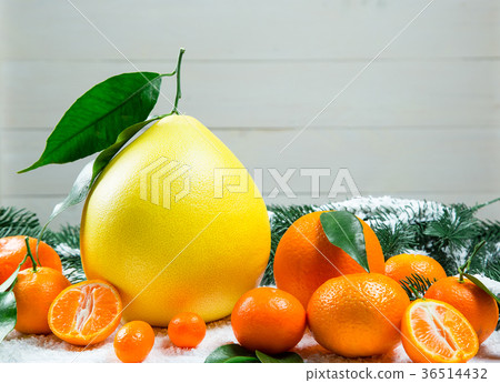 Fresh mandarins, oranges, pomelo, kumquat, Fresh mandarins, oranges, pomelo, kumquat, 36514432