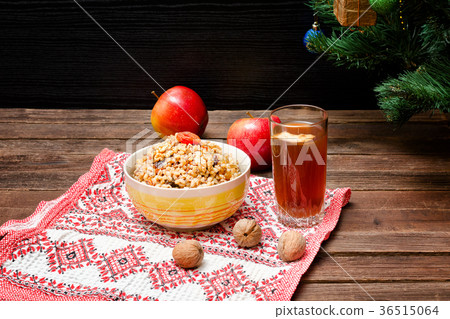 Dish of traditional Slavic treat on Christmas Eve 36515064