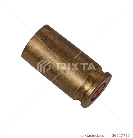 Empty bullet cartridge on a white background Empty bullet cartridge on a white background 36517753