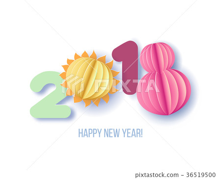 Happy New year card 36519500