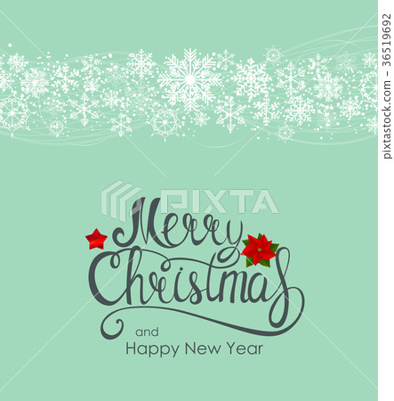 Merry Christmas and New Year Background. Vector 36519692