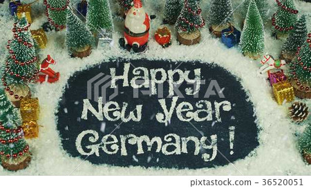 Stop motion animation of Happy New Year Germany Stop motion animation of Happy New Year Germany 36520051