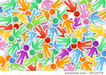 paper people - Stock Illustration [36520776] - PIXTA