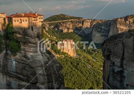 Sunset in Meteora Greece Sunset in Meteora Greece 36521105