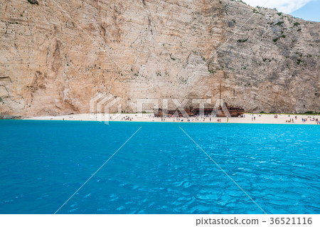 Shipwreck in Zakynthos island Greece Shipwreck in Zakynthos island Greece 36521116