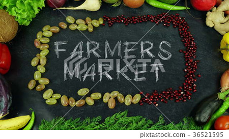 Farmers market fruit stop motion Farmers market fruit stop motion 36521595