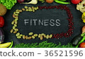 Fitness fruit stop motion 36521596