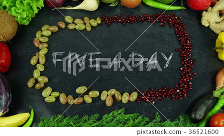 Five a day fruit stop motion Five a day fruit stop motion 36521600