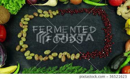 Fermented foods fruit stop motion 36521623