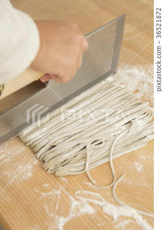Soba making experience Primary schoolchild child hand Soba making experience Primary schoolchild child hand 36521872
