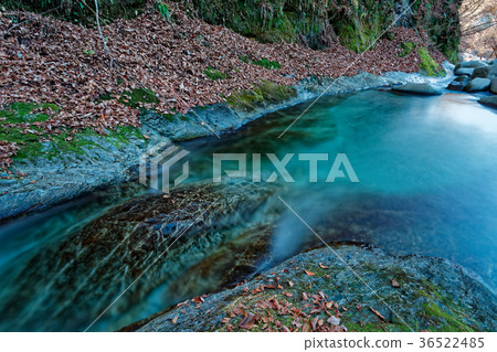 The mountain stream of Nishitanzawa in winter 36522485