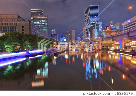 大阪水晶橋夜視圖 大阪水晶橋夜視圖 36526179
