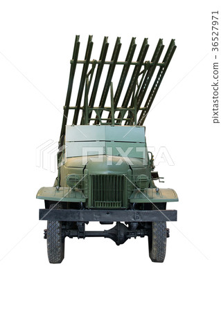 jet system of volley fire Katyusha on an isolated 36527971