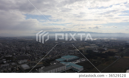 Omin山脈在冬天moya久留米市，福岡縣 36529128