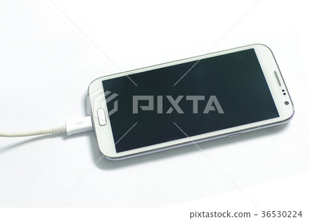 charging white mobile device 36530224