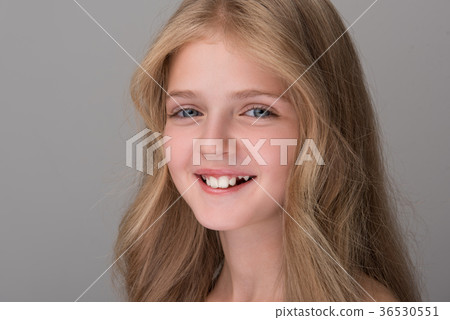Cheerful pretty child is feeling gladness Cheerful pretty child is feeling gladness 36530551