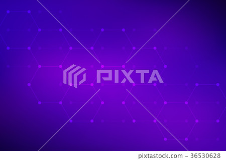 Abstract hexagonal background, science and 36530628