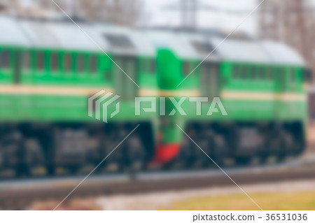Cargo train - blurred image 36531036