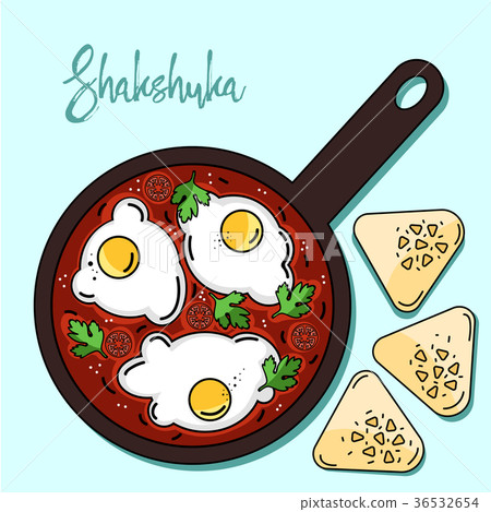 Shakshuka is israeli cuisine color 36532654
