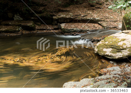 Akameshi 48 waterfall and colored leaves 36533463