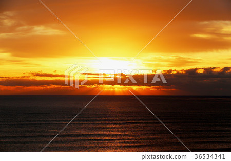 Awakening cloud of Kujihama coast Hitachi City, Ibaraki prefecture Awakening cloud of Kujihama coast Hitachi City, Ibaraki prefecture 36534341