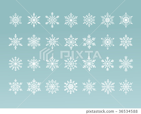 vector snowflakes collection vector snowflakes collection 36534588