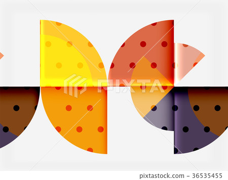 Circle elements on black background 36535455