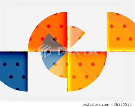 Circle elements on black background Circle elements on black background 36535553