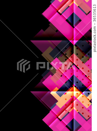 Color arrows on black background 36535613