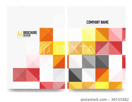 Square business a4 brochure cover design, flyer Square business a4 brochure cover design, flyer 36535882