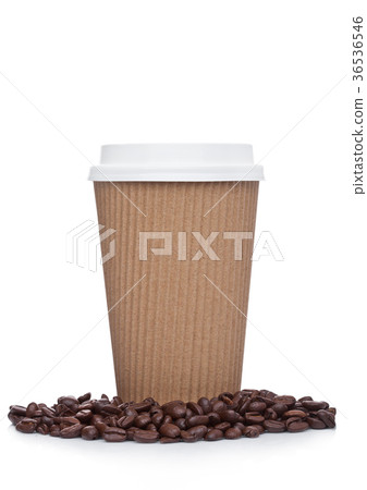 Cappuccino Coffee paper cup beans for takeaway 36536546