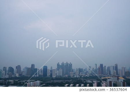 Cityview around Lumpini Park (cityscape around Lumpini Park) 36537604