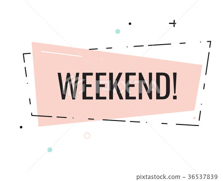 Vector chill relax quote. Enjoy weekend hand - Stock Illustration ...