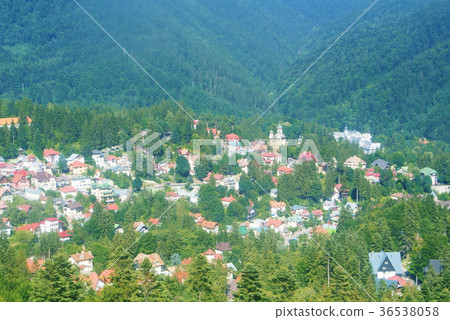 Panorama of Carpathian mountains scenery Panorama of Carpathian mountains scenery 36538058