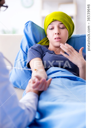 Cancer patient visiting doctor for medical 36539646