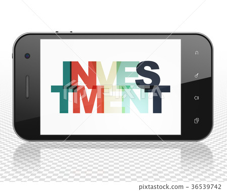 Finance concept: Smartphone with Investment on 36539742