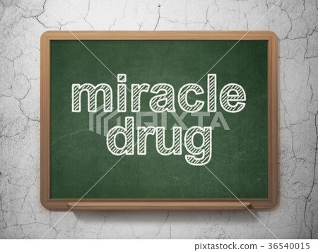 Medicine concept: Miracle Drug on chalkboard Medicine concept: Miracle Drug on chalkboard 36540015