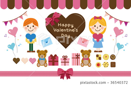 Valentine's image material set Valentine's image material set 36540372