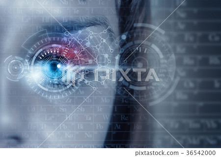 Female digital eye Female digital eye 36542000