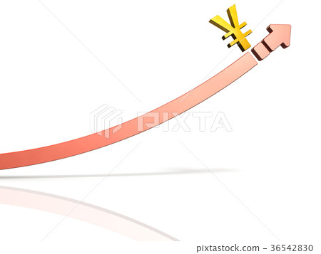 抽象3DCG插圖顯示對蓬勃發展的經濟的期望 抽象3DCG插圖顯示對蓬勃發展的經濟的期望 36542830